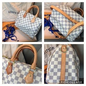 Damier Azur Speedy Bandoulière 25 N41374